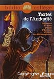 Textes de l'antiquité
